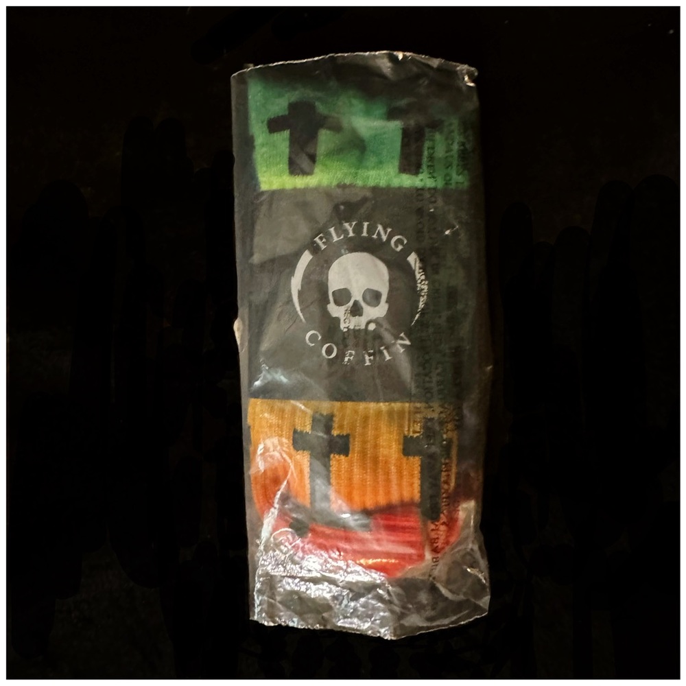 Tie Dye Cross Print Crew Socks